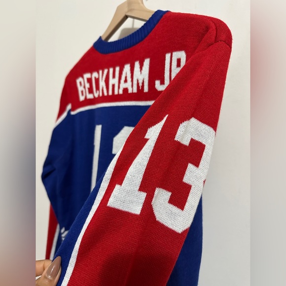 Odell Beckham Jr. #13 Giants Unisex Jersey Ugly Sweater Size M - Picture 2 of 8
